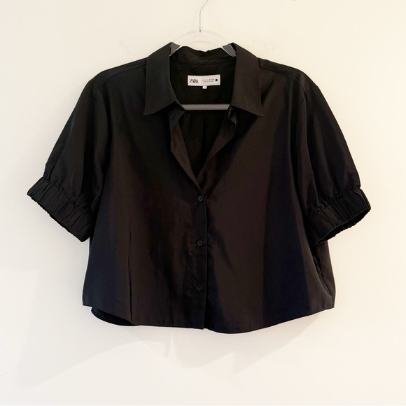 Zara Pleated Yoke Shirt - Picture 9 of 9